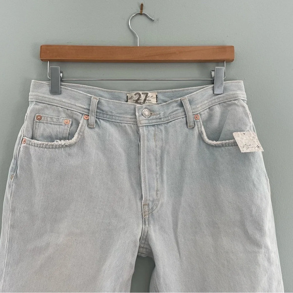 Free People Maggie Straight Jean in Paradise Blue NWT 27 - Picture 8 of 15